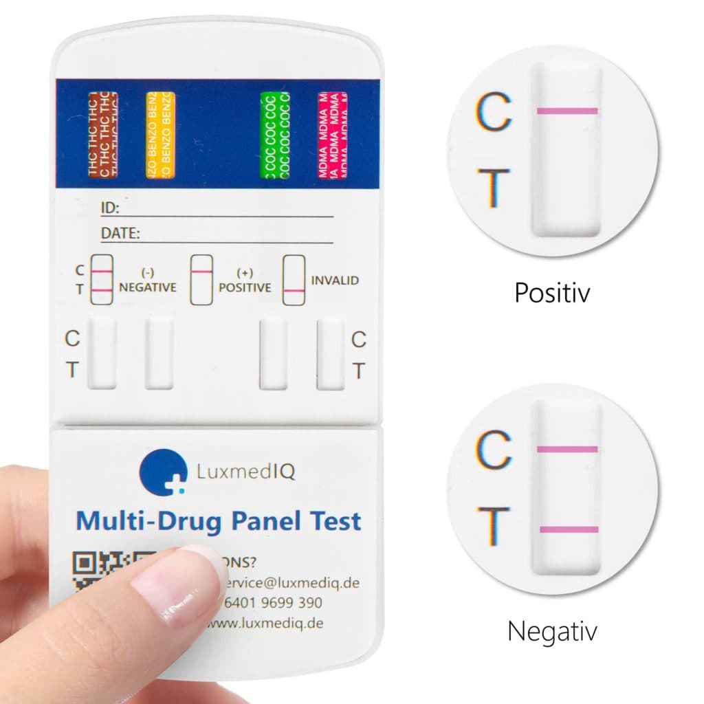 LuxmedIQ Drogentest Multi 8 Auswerten