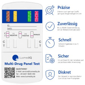 LuxmedIQ Drogentest Multi 8 Vorteile