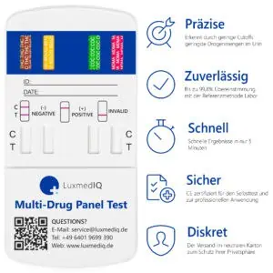 LuxmedIQ Drogentest Multi 8 Vorteile