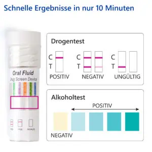 LuxmedIQ Speichel Drogentest Multi 11 + Alkohol Auswerten