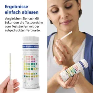LuxmedIQ Urinalysis Teststreifen 10 Parameter Ergebnisse