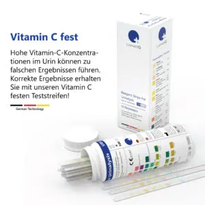 LuxmedIQ Urinalysis Teststreifen 10 Parameter Vitamin C