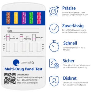 LuxmedIQ Drogentest Multi 10 Vorteile