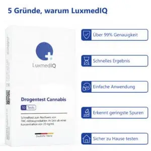 LuxmedIQ Drogentest THC 20 Vorteile