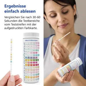 LuxmedIQ 16in1 Trinkwasser Teststreifen Ablesen