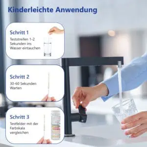 LuxmedIQ 16in1 Trinkwasser Teststreifen Anwendung