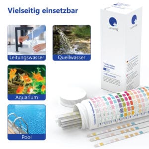 LuxmedIQ 16in1 Trinkwasser Teststreifen Einsatzbereiche