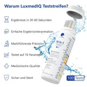 LuxmedIQ 16in1 Trinkwasser Teststreifen Vorteile