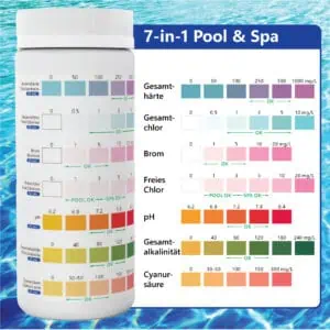 LuxmedIQ 7in1 Pool und Spa Testreifen Parameter