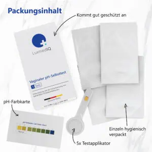 LuxmedIQ Vaginaler pH Test Packungsinhalt