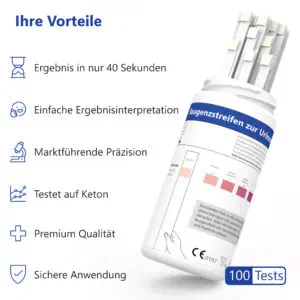 LuxmedIQ Keton Teststreifen Vorteile