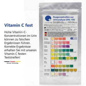 LuxmedIQ Urin Teststreifen 10 Paramter 25 Vitamin C