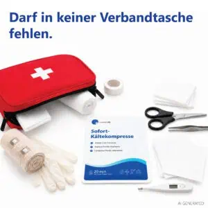 LuxmedIQ Sofort Kaeltekompresse Verbandtasche